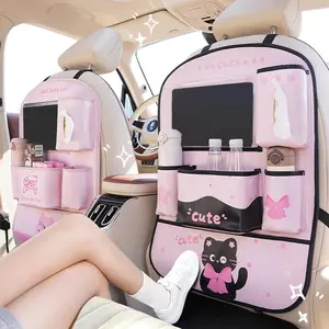 Car Seat Back Storage Bag, Car Seat Back Organizer, Multifunctional Car Seat Back Tissue Box Storage Bag, Car Interior Accessories
