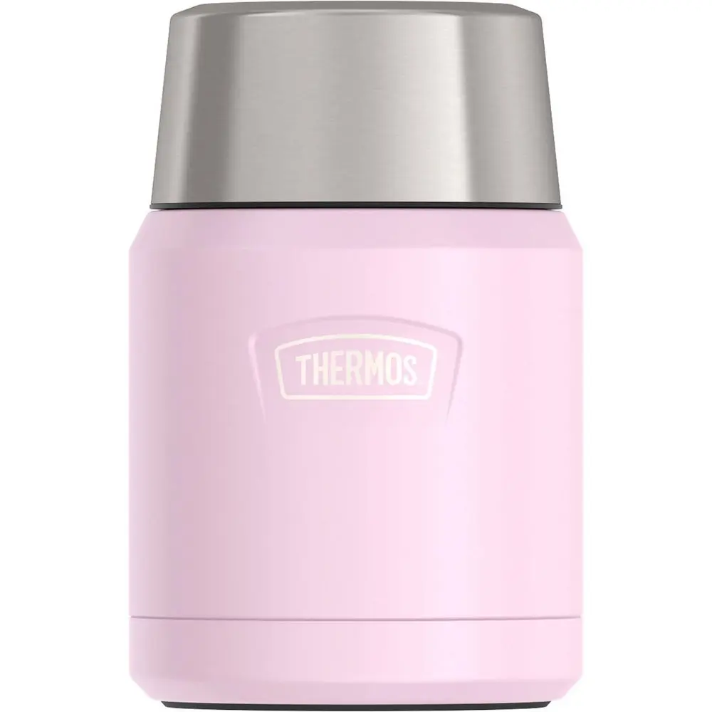 Thermos 16 oz Icon Insulated Stainless Steel Food Jar - Sunset Pink, with Secure Lid and Stopper