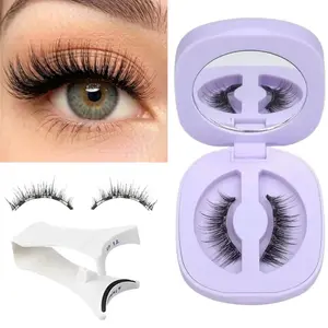 No Glue, No Mess!​ Get Perfect Lashes in Seconds.  Magnetic Eyelashes with Applicator - Natural, Wispy, Cat Eye Style, Waterproof & Reusable for Strong All-Day Hold