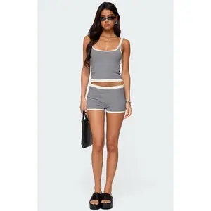 Edikted Women's Saylor Striped Knit Shorts