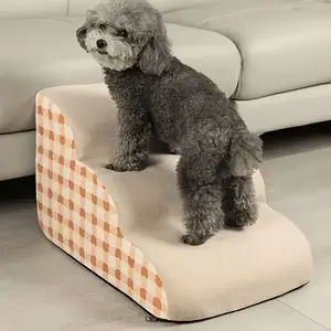 Sponge, puppy's dog steps, dog stairs, bed ramp, non-slip pet steps, detachable and washable sofa bed ladder, injured dogs, elderly dogs, cats, pets with joint pain