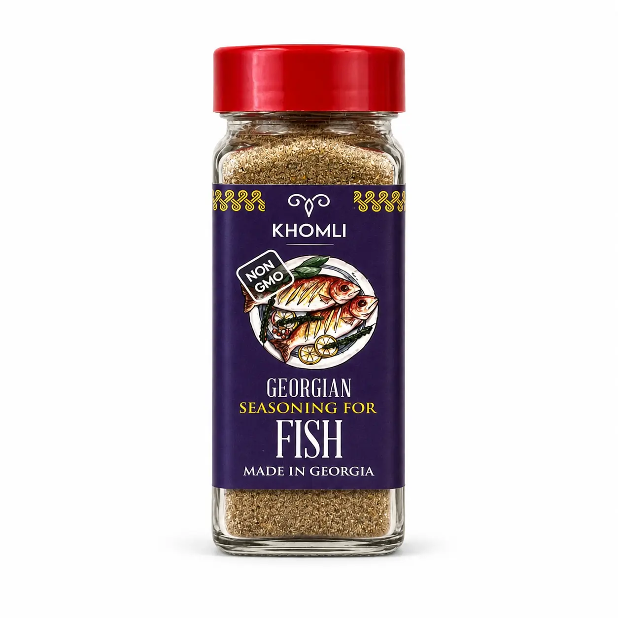 Fish, Georgian Seasoning, Net Wt. 3.52 oz (100g), Khomli Brand