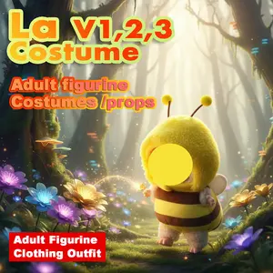 Buy one get one (A set of different styles of replacement clothing is given as a gift) La V1,2,3 Costume for Labubu V123 Dolls Handmade Clothes Outfit Ideal for Dress-Up Photography Collection Cosplay Thanksgiving Easter New Year Gifts