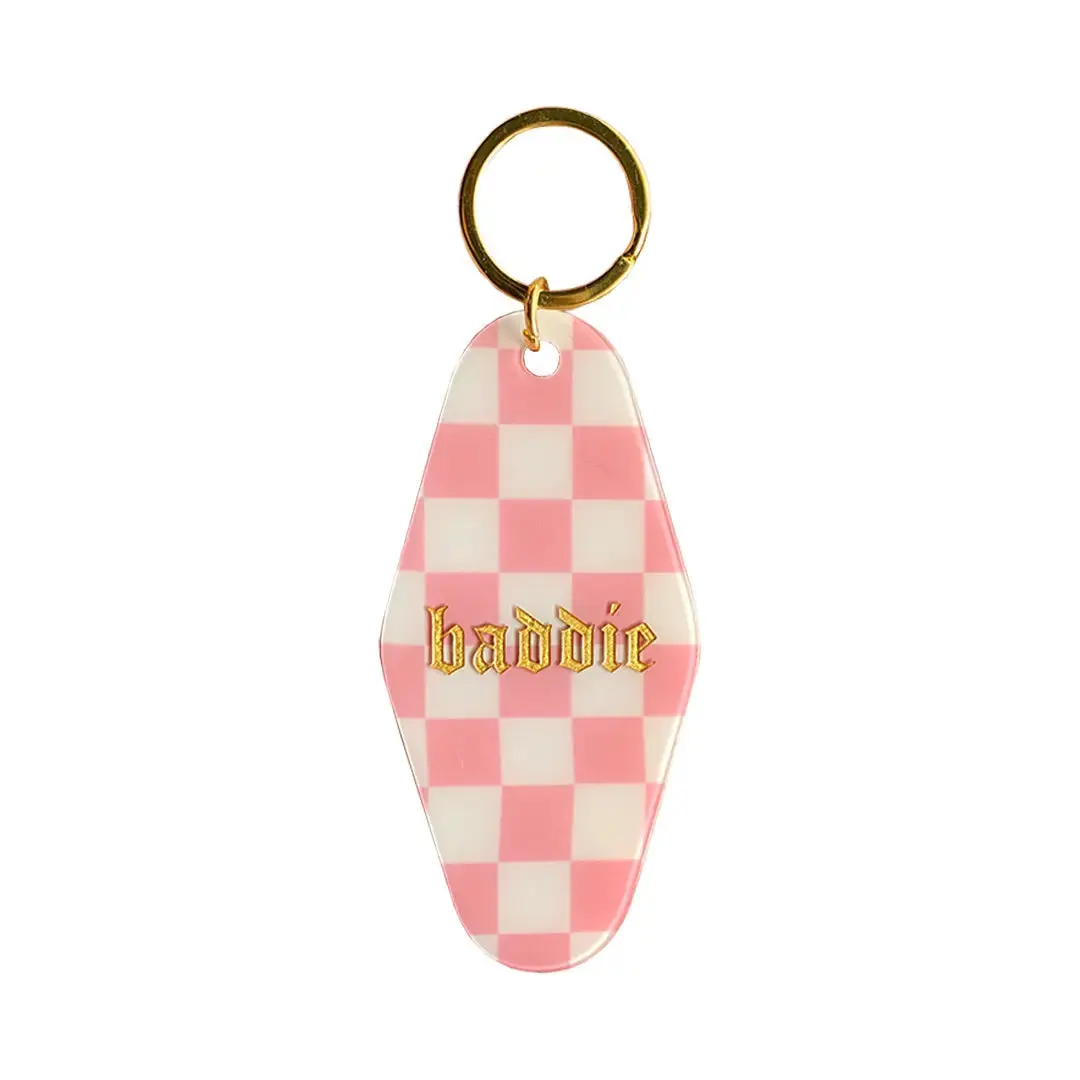 Baddie Checker Motel Keychain