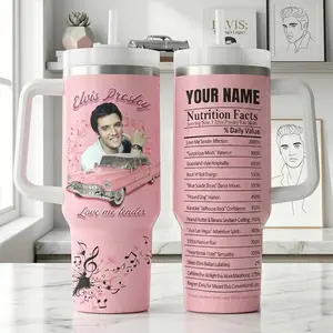 Elvis Presley Tumbler 40Oz, Elvis Presley Custom Tumbler, Elvis Presley Tumbler, Elvis Presley Coffee Tumbler, Insulated Cup