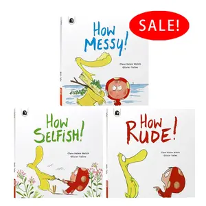 Dot & Duck 3‑Book Set – How Messy! • How Rude! • How Selfish! | Original English Picture Books, Emotional Intelligence & Social Manners