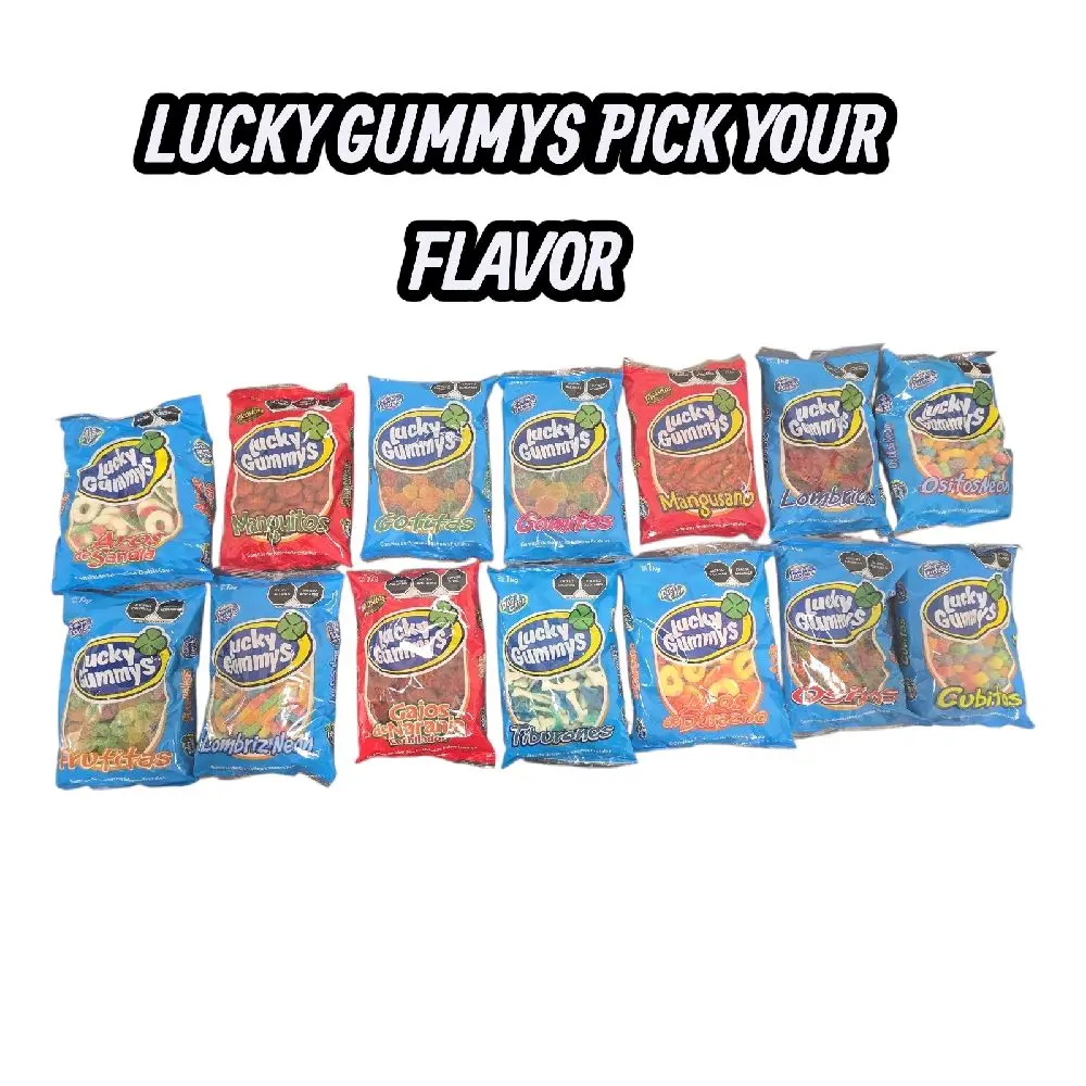 Lucky Gummys Manguitos – Chili-Coated Mango Gummies – Mexican Candy