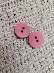 Round Plastic Faux Wood-Grain Buttons by Skacel