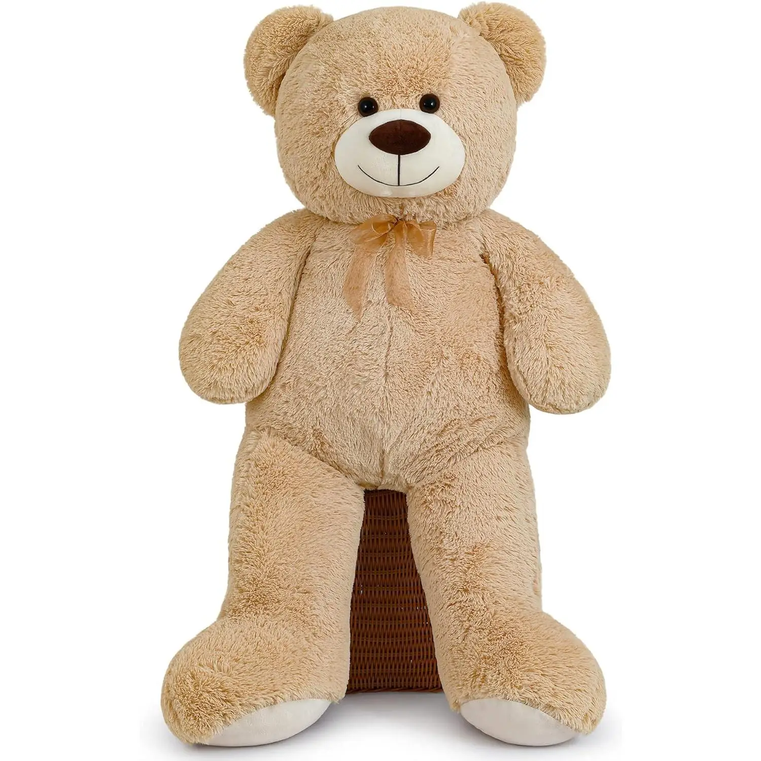 SNOWOLF 43” 47“ 51” 55" XXL Teddy Bear Giant Plush Bears Cute Stuffed Animal Plush Toys Large Bear Cuddly Doll Gift for Kids Boys Girls Birthday Chris