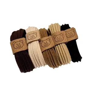 Korean-style women's hair accessories: bear hair ties, high elasticity hair rubber bands, hair ropes that won't hurt hair, hair-protecting headwear