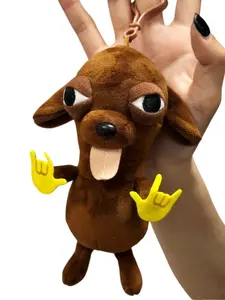 Ugly Cute Chihuahua Keychain, Spooky Vampire Dog Charm, Fun Plush Keychain for Backpacks and Wallets, Unique Gift, Gothic Kawaii Accessory, Keychain for Bags