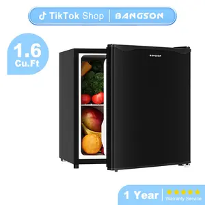 BANGSON 1.7 Cu.Ft Mini Fridge With Freezer, Small Refrigerator, Single Door Refrigerator, Room Fridge, Protable Refrigerator, Under-counter Refrigerator, Compact Refrigerator, Gift Idea, Christmas Gift