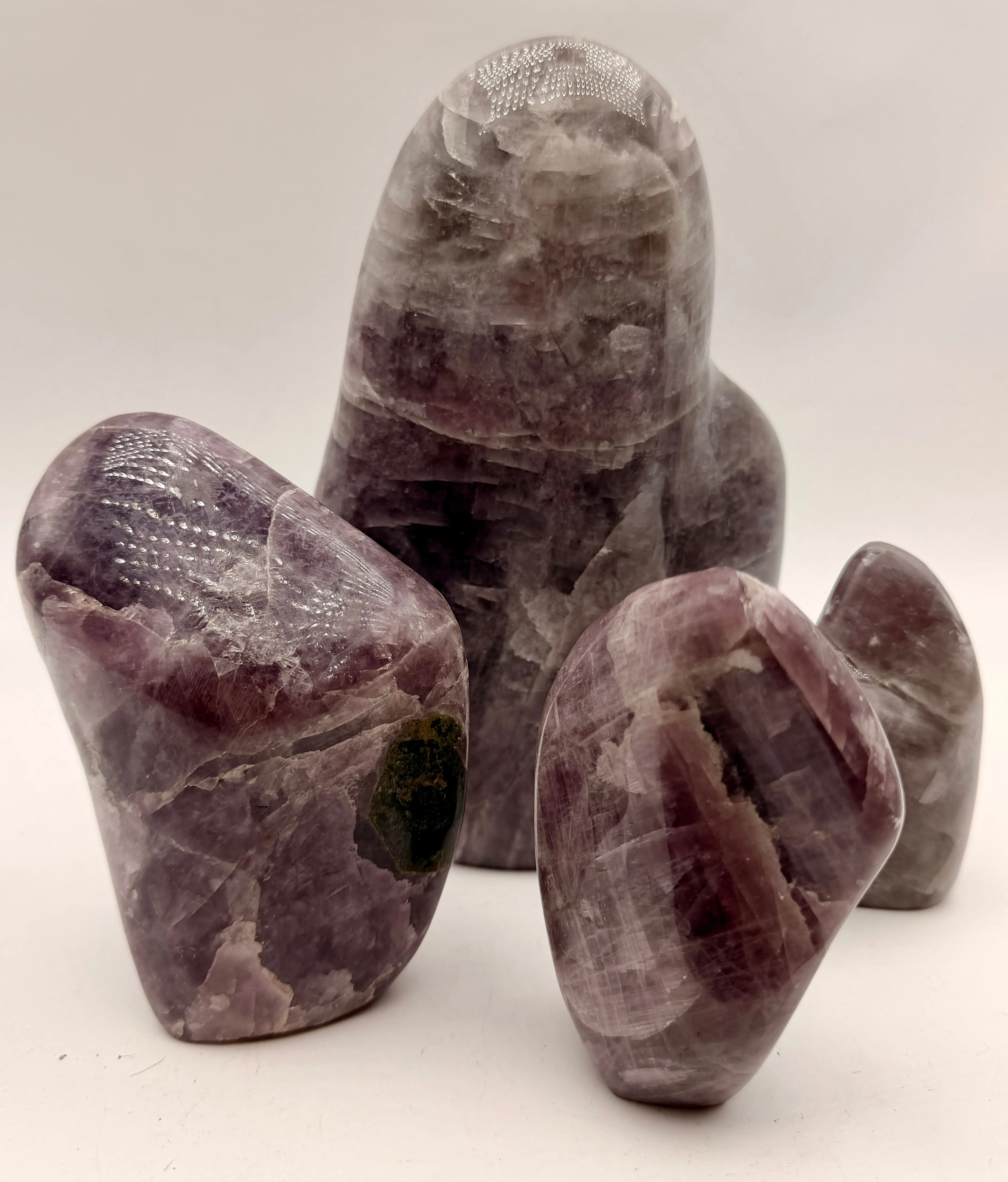 Natural Purple Anhydrite Free Form | Premium Polished Crystal from Peru