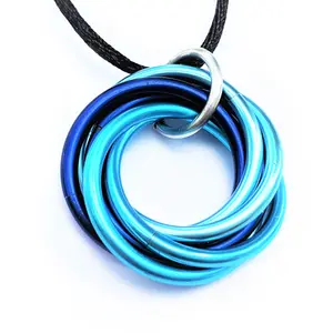 Möbii ColorFlow Jewelry: Stylish Fidget Accessories - Necklaces, Keychain/Lanyard, Earrings
