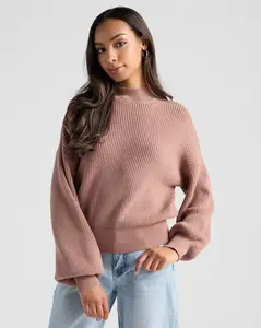 Pacific Mock Neck Marled Sweater