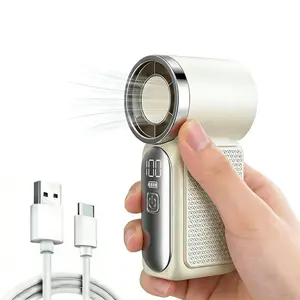 Portable Handheld Mini Fan, Mini Multipurpose Handheld Fan, Powerful Portable Fan High-Speed Motor, Rechargeable Battery, Pocket Personal Travel Gadget for Women and Men,Makeup,Gift, USB Rechargeable Fan