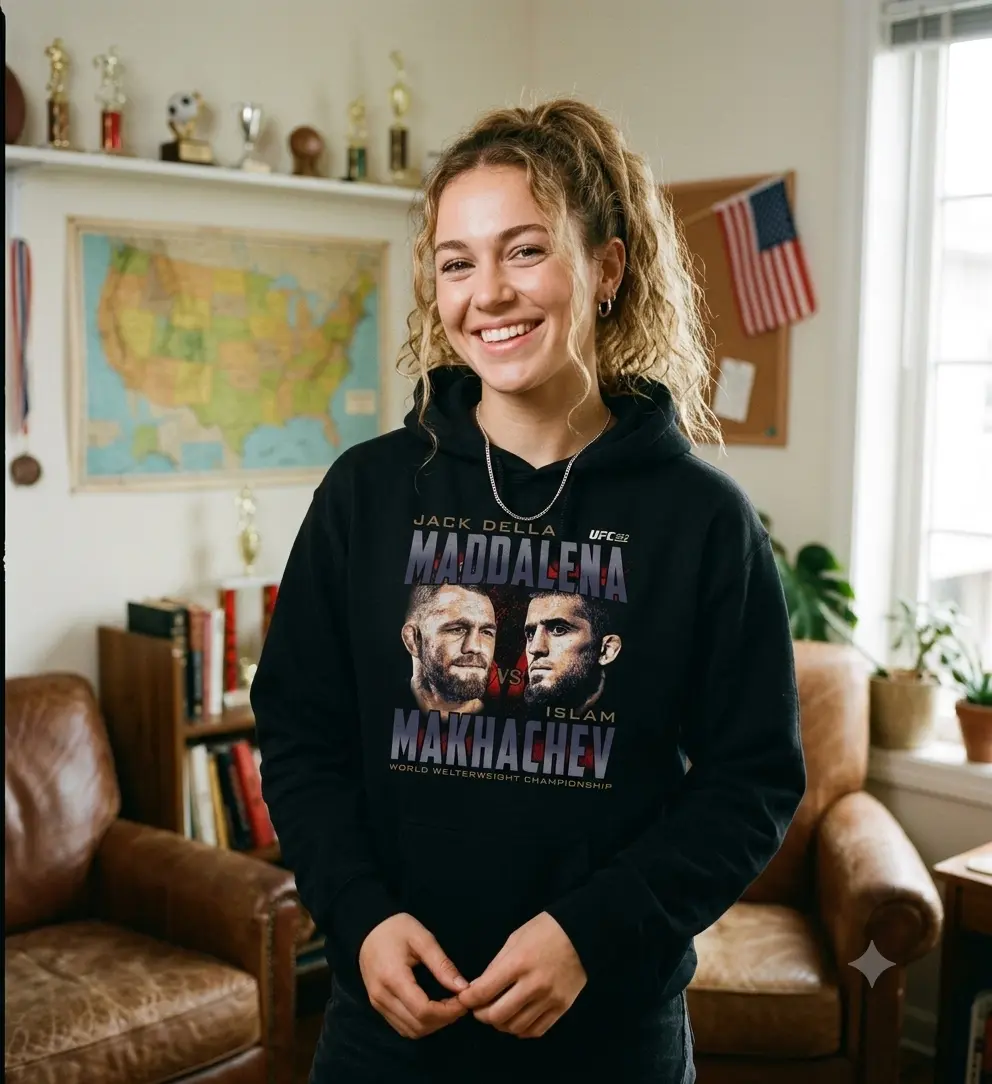 UFC 322 Della Maddalena Vs. Makhachev Heads Hoodie