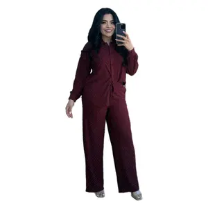 SLIM - Heavenly Comfort Collection - Set 2 Pieces Pants and Button up - DIFFERENT COLORS