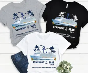 Symphony of the Seas Cruise Shirt – Personalized Family Matching Tee, Group Reunion Trip Vacation Gift T-Shirt