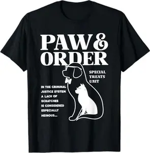 Paw and Order Special Treats Unit Cat And Dog T-Shirt