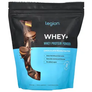 Legion Athletics Whey+, Whey Protein Powder, Chocolate Peanut Butter, 2.13 lbs (966 g)