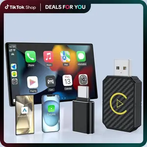 Dealsforyoudays | Mini Wireless CarPlay Adapter, Small Wireless Car Play Dongle,Converts Wired to Wireless for Factory Wired CarPlay Cars from 2016, Plug & Play, Wireless Carplay Adapter