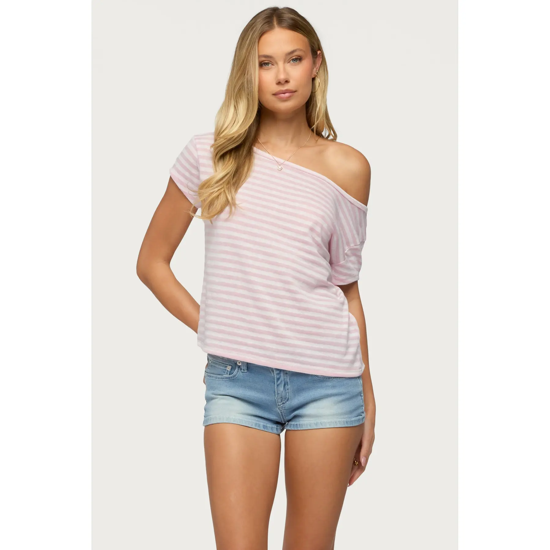 Chanelle Off Shoulder Striped Top Chanelle Off Shoulder Striped Top