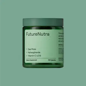 FutureNutra PhytoMoss+ Sea Moss Supplement with Ashwagandha, Vitamin C, D3 & Zinc, Total Health Formula for Immune, Stress & Whole Body Support, 90 Capsule Natural Optimum Edible Fitness Calcium Dietary Healthcare