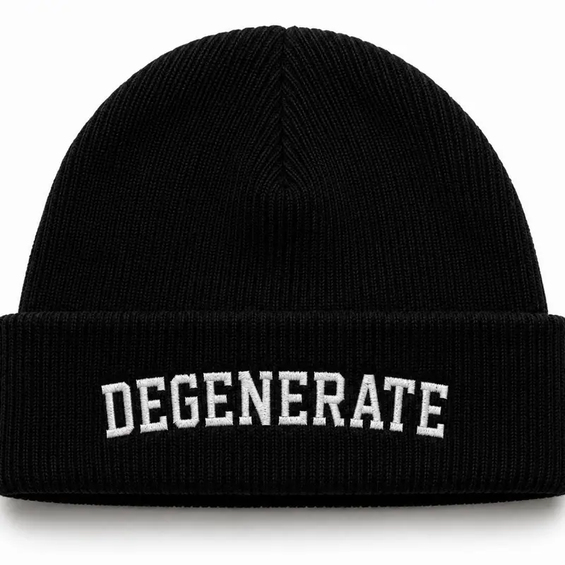 Degenerate Beanie, Sports & Outdoor Hat, Unisex Casual Accessories, Men's Accessories, Ideal for Adults Gifts