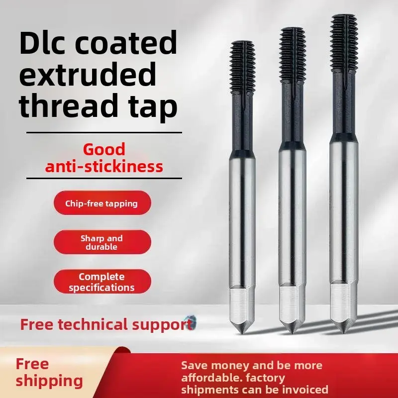 CIHORD Carbide Forming Tap DLC Coated High Precision M4.0-M6 for Titanium Copper Stainless Steel