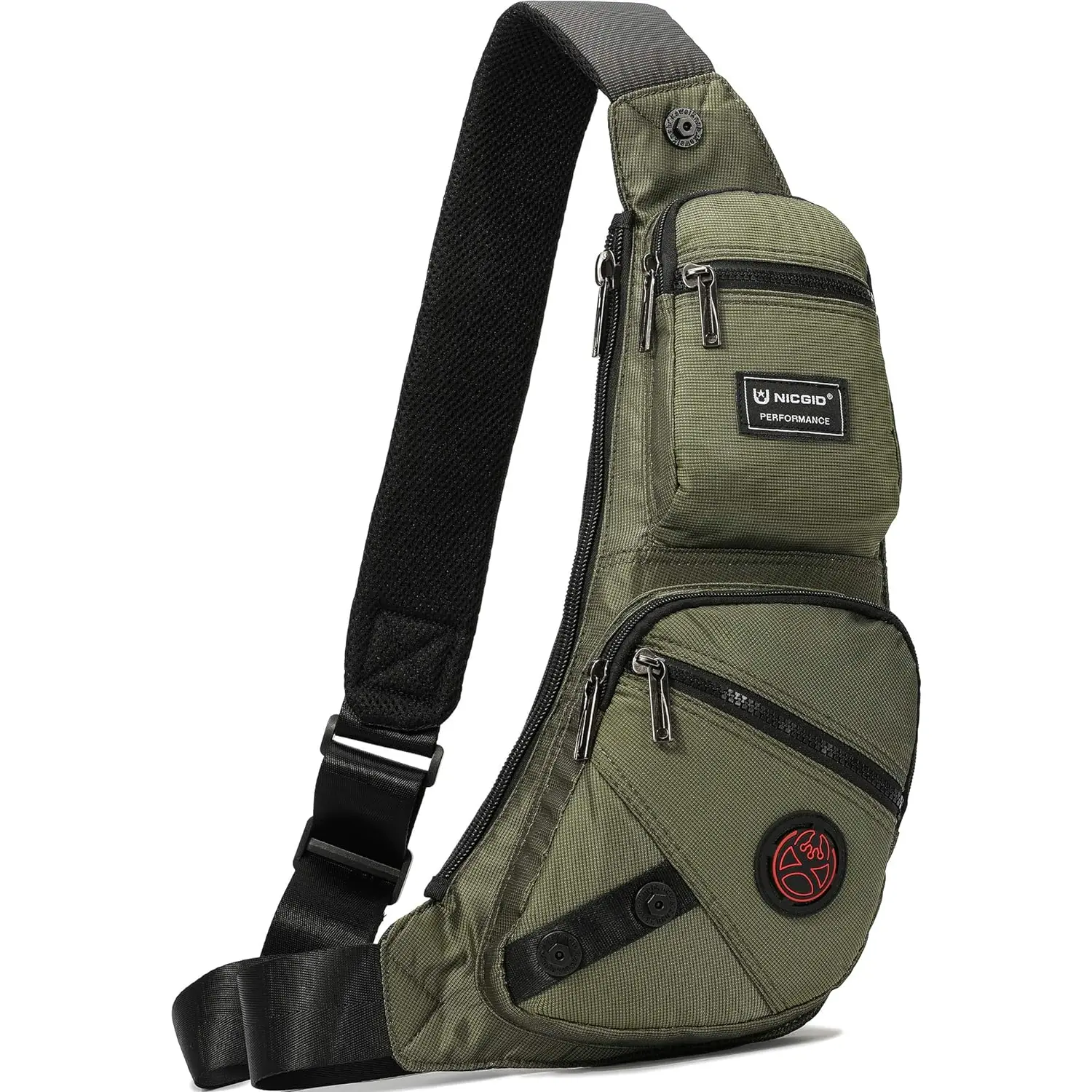NICGID Sling Bag Chest Shoulder Backpack Crossbody Daypack for Men Women | Travel Outdoor Hiking Concealed Carry Fishing Fanny Tool Small Casual