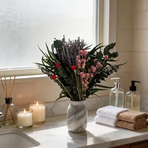 Pink Globe Amaranth Dried Flower Bouquet