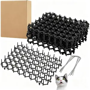 15 Pack Cat Deterrent Scat Mat with Spikes for Cats Dogs Small Animals Indoor Outdoor Total 5 Square Feet