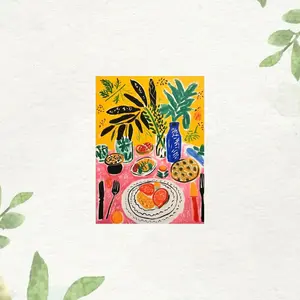 Food Art Aluminum Poster - Vibrant Kitchen & Restaurant Decor
