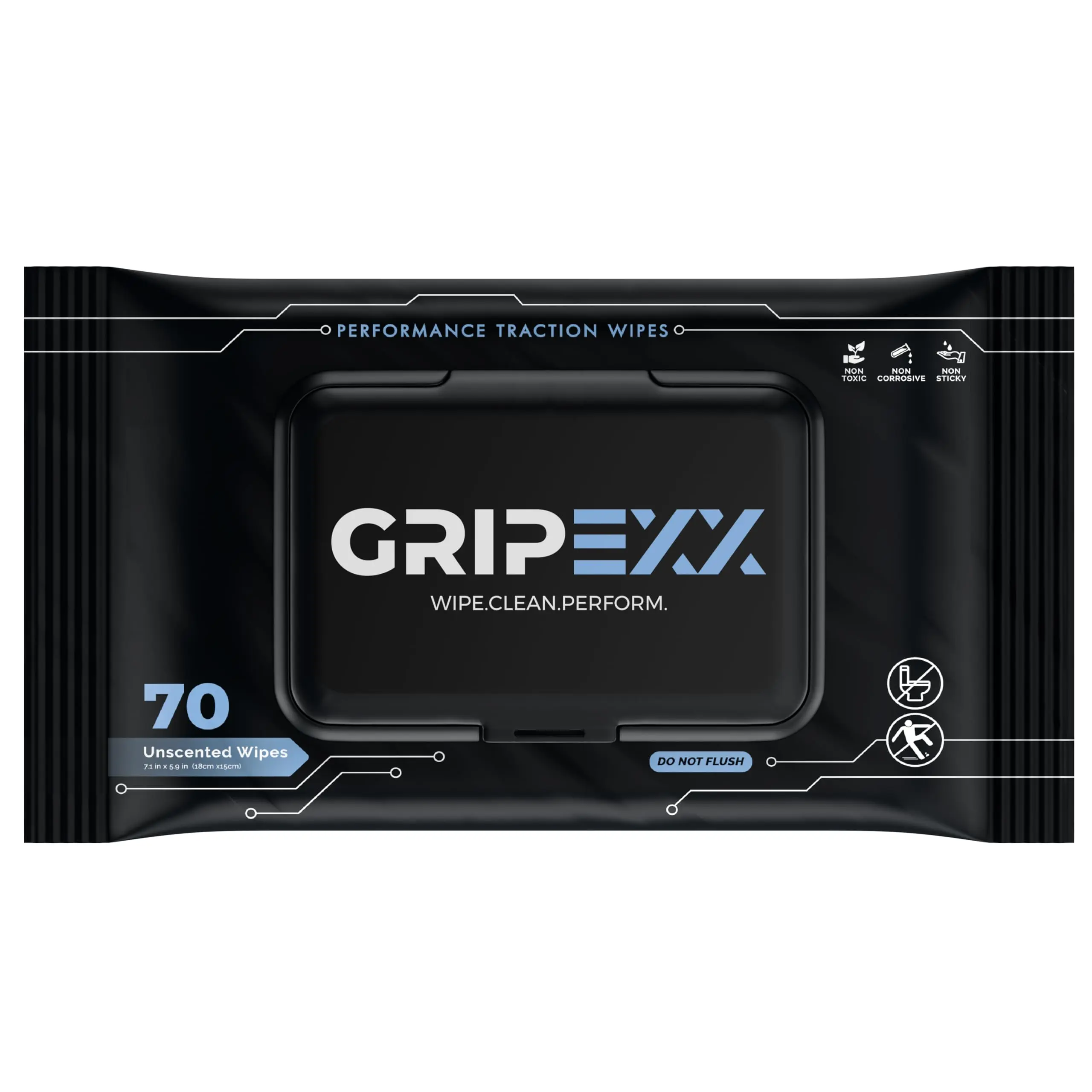 GRIPEXX - 70 Shoe Wipes, Removes Dirt, Grime & Provides Traction, 2 in 1 Multipurpose Sneaker Wipes for Basketball Shoe Grip & Sneakerheads. Shoe Cleaner Wipes and Basketball Grip Spray Alternative