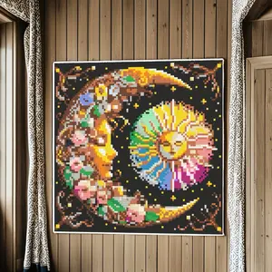 4476pcs Pixel Art 3D Puzzle Building Block Creative Decoration, Birthday/halloween/festive Gift, DIY Craft Home Decor Statue Sculpture