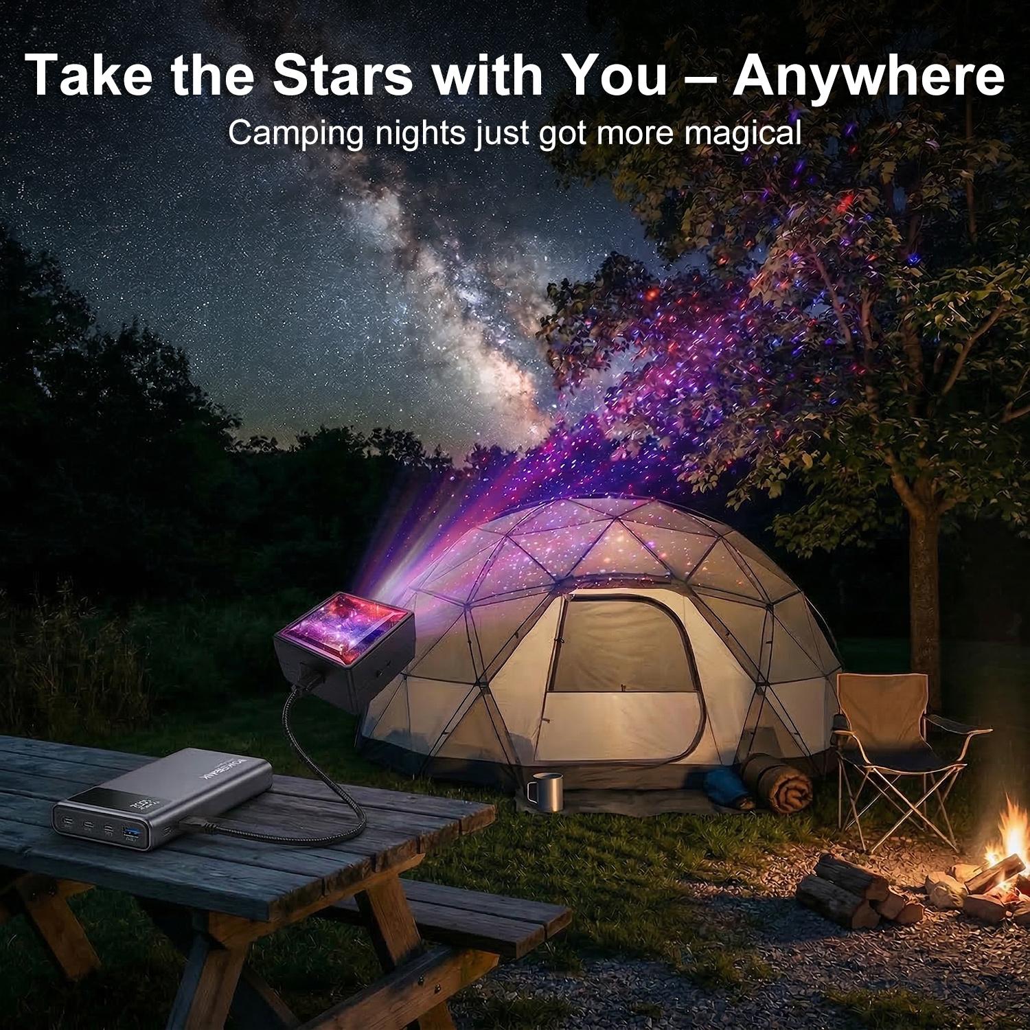 EMPTAN USB Car Roof Star Projector Night Light, Portable Adjustable LED Car Interior Light Plug and Play Romantic Starry Car Roof Star Lights Decor for Home Bedroom Party