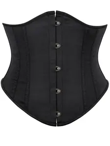 Women's Vintage Punk Corset Belt, Back Lace-Up Waist Trainer, Satin Belly Control Shapewear Cincher, Halloween & Easter Costume Accessory
