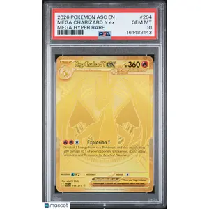 2026 Pokemon Asc EN-Ascended Heroes Mega Charizard Y EX Mega Hyper Rare PSA 10