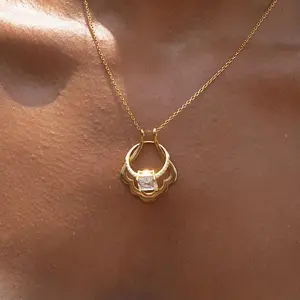 Ring Holder Necklace Seashell, Custom Engagement Ring Holder Pendant, Dainty Ring Keeper Pendant Necklace, Anniversary Gift for Nurse Doctors