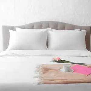 Two Waterproof Pillow Protectors, Ultra-Soft and Noiseless Pillow Cases with Zipper