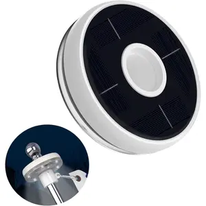 1 count Solar Light for Flag Pole,  Outdoor Lighting for 5-10FT Flagpoles, Auto On/Off with Solar , Fits 1in Diameter Poles (White)