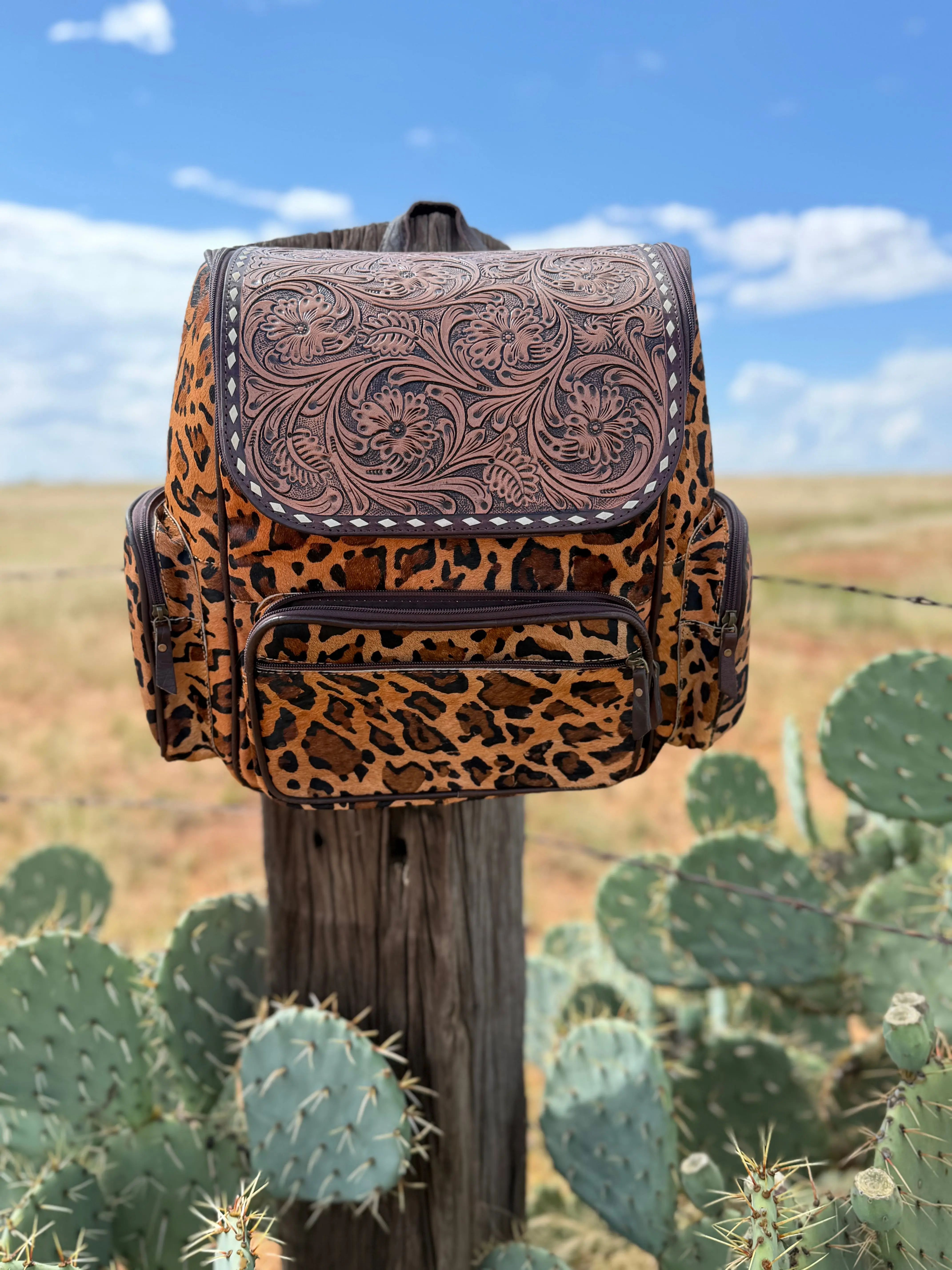 The Leopard Print Backpack