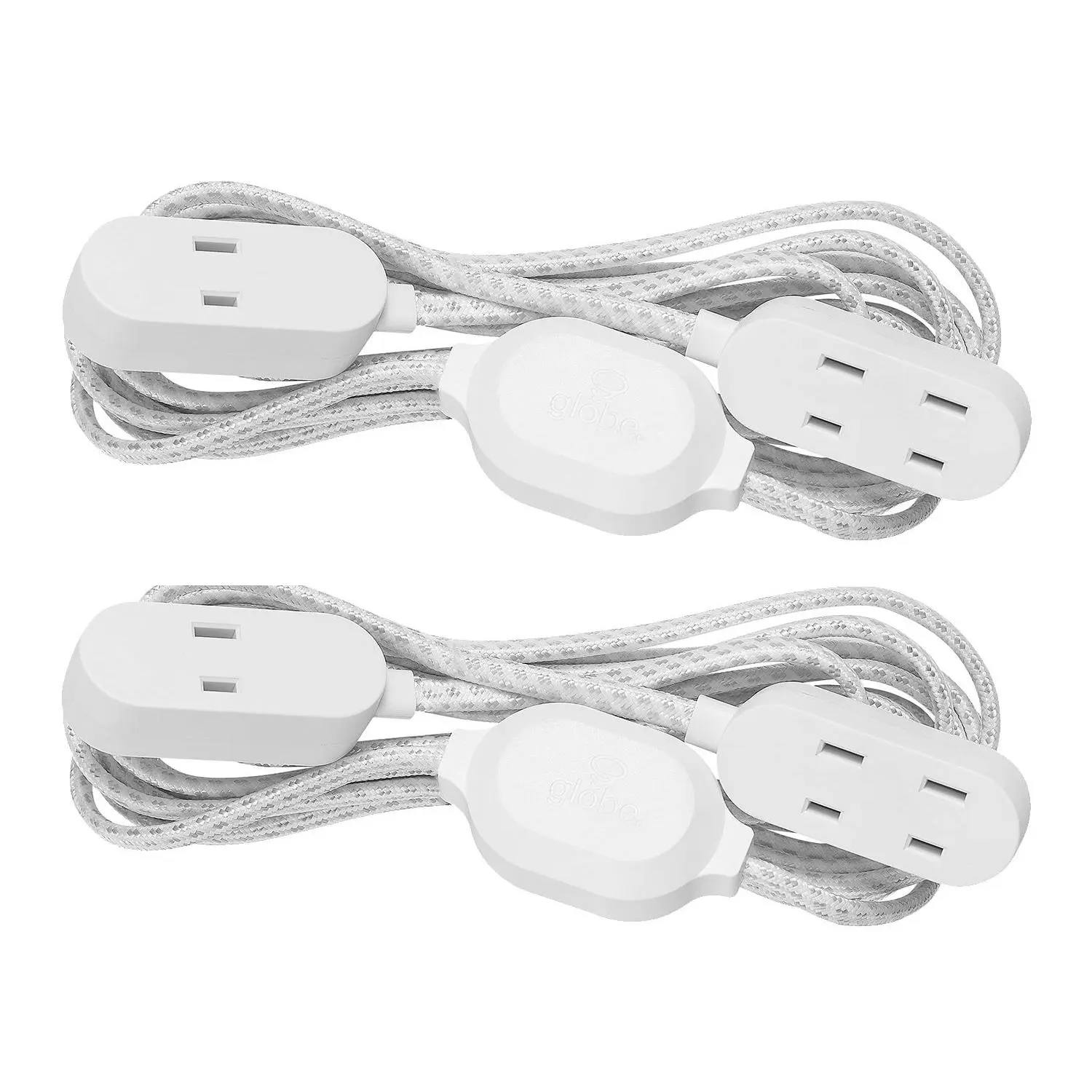 Globe Electric Twin Extension Cords with AC S/2 Globe Electric Twin Extension Cords with AC S/2