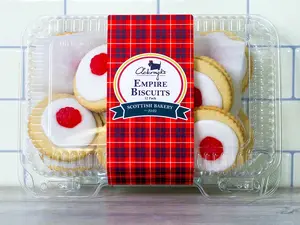 Ackroyd's Bakery Empire Biscuits - 1 Dozen Raspberry Jam filled Cookies