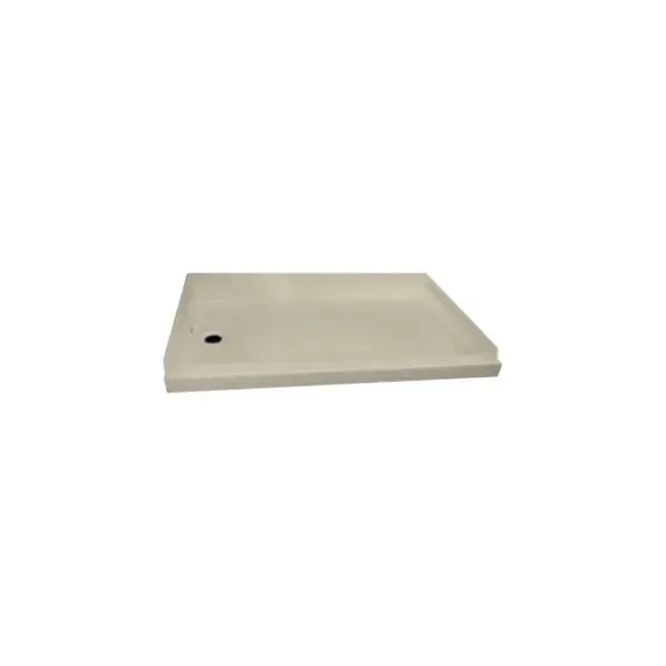 SP2436PL Parchment White ABS Shower Pan, 24 x 36 in. (36 in. L x 24 in. W), Lightweight and Strong, Left Hand Drain
