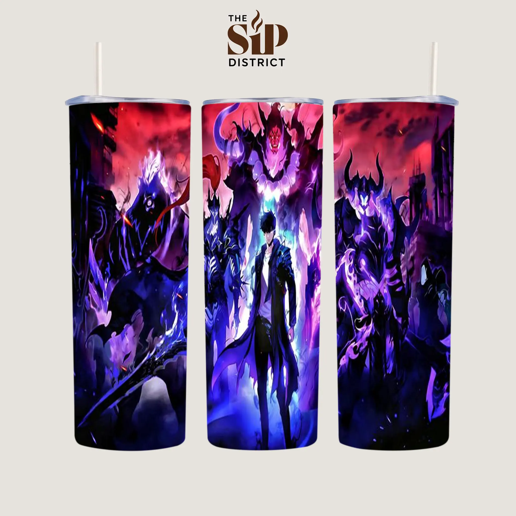 The Sip District. The Sip District. Shadow King Inspired 20oz 30oz 40oz Handle Tumbler – Dark Hunter Stainless Steel Travel Mug, Double Wall Vacuum Insulated Coffee Cup, Full Wrap Anime Style Drinkware, Manhwa Inspired Gift for Collectors