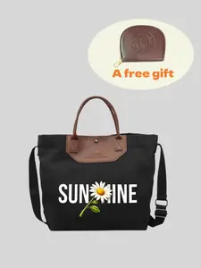 Canvas Tote Bag with Coin Purse, Stiff Structure, Street Culture Design, Simple & Elegant Crossbody for Commuting & Leisure