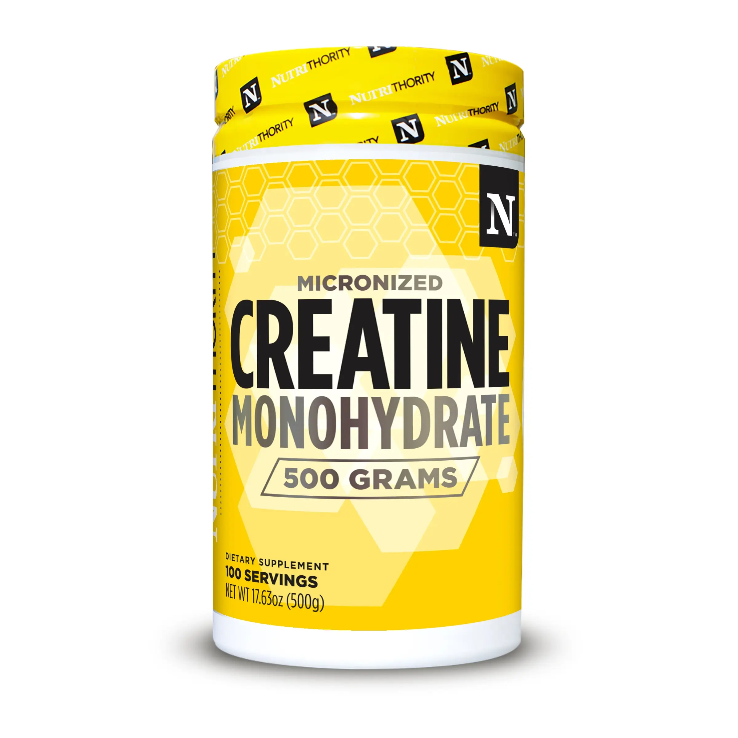 Pure Creatine Monohydrate Powder - Micronized 5g Per Serving, No Fillers, Unflavored