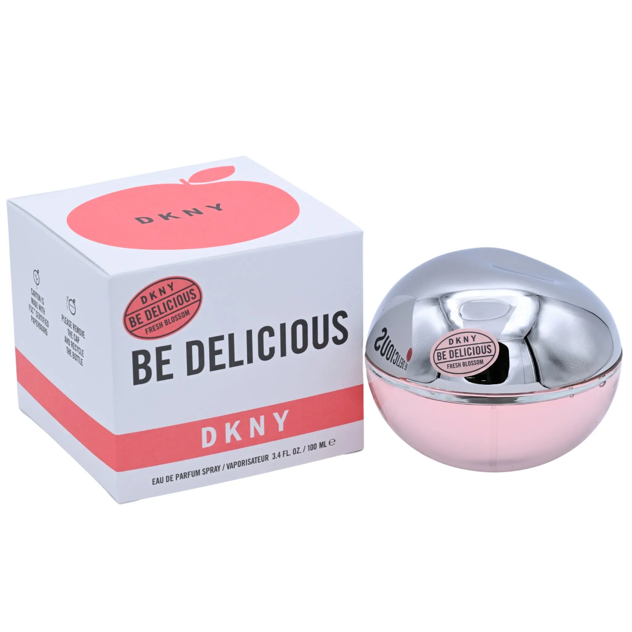 DKNY Be Delicious Fresh Blossom Floral Fragrance, Donna Karan Radiant EDP Spray, 3.4oz Fragrance Perfumes, New in Box, Floral Jasmine Perfume, Spray-Based Women's Fragrance